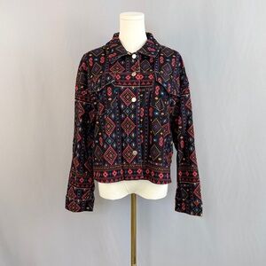 Bold Aztec Inspired With Rich Jewel Tones Flattering Silhouette Look